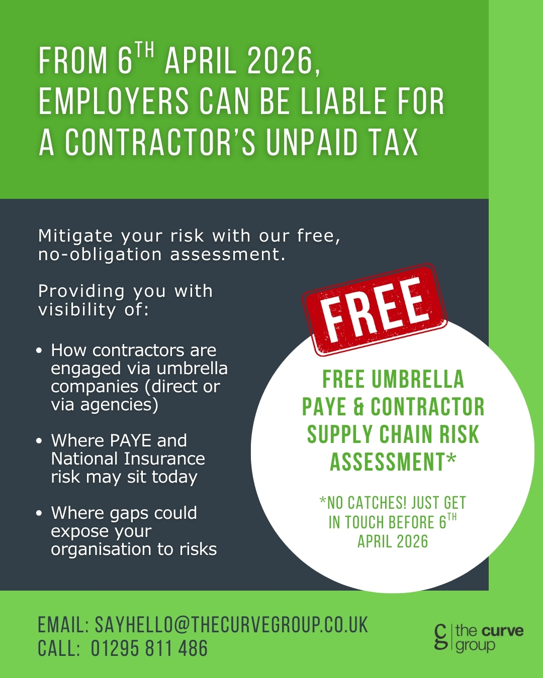 Free Umbrella PAYE & Contractor Supply Chain Risk Assessment